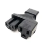 IEC C14 to C15+5-15R Y Splitter Plug Main Power Adapter Socket /Plug Connector PDU outlet socket