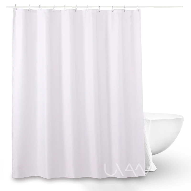 

180*180cm Shower Curtain,White Polyester Shower Curtain