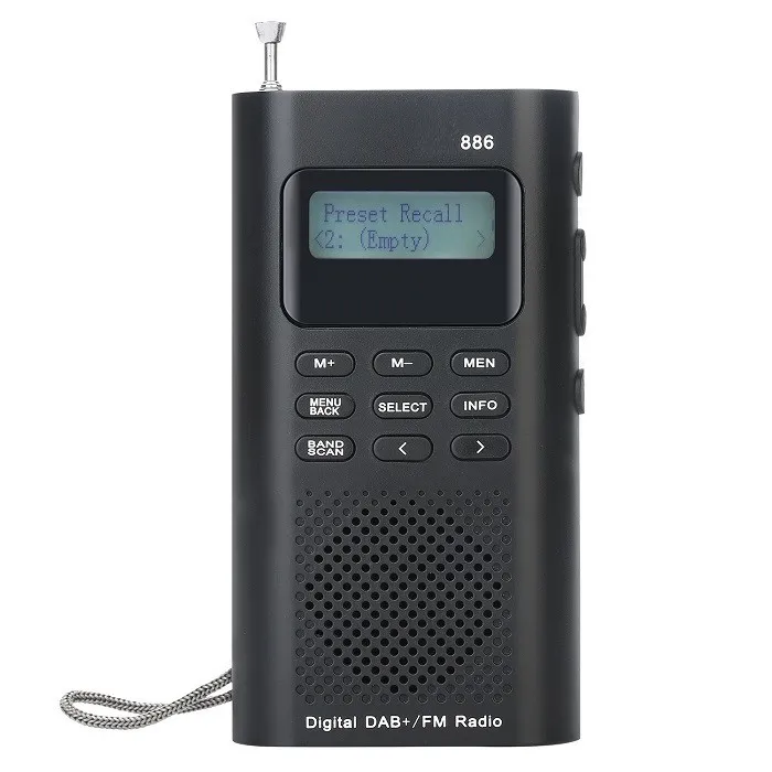 2018 Newest Digital Dab/fm Radio Builtin Rechargeable Battery Dab Fm