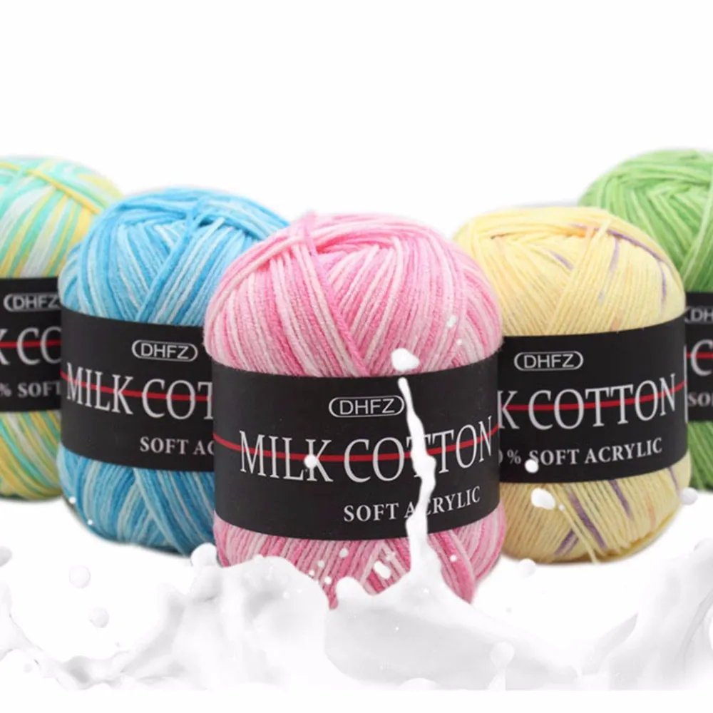 Big Sale High Quality Dyed Milk Cotton Yarn For Knitting Sweater - Buy ...