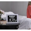 Digital Calendar Day Clock-Extra Large Numbers Impaired Vision Alarm Clock-Backup & 3 Alarms Electronic Clock for Seniors/Elderl