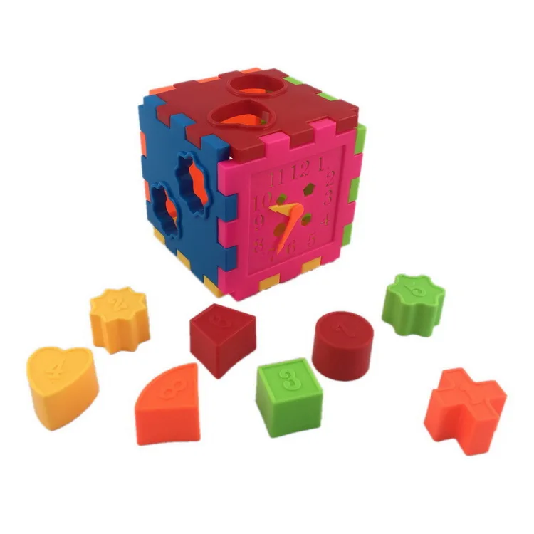 3d 智能塑料几何块教育框 diy 益智玩具为孩子