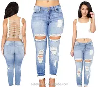 

new product bulk wholesale ladies skinny jeans top design factory in china