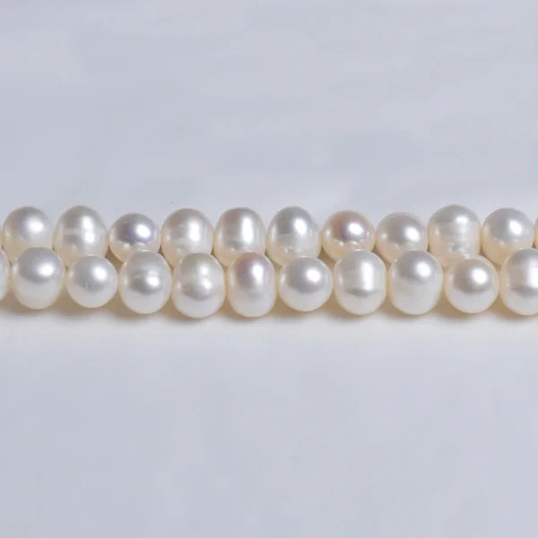 

Wholesale Cultured Pearls CB37089 White Freshwater Cultured Potato Pearls