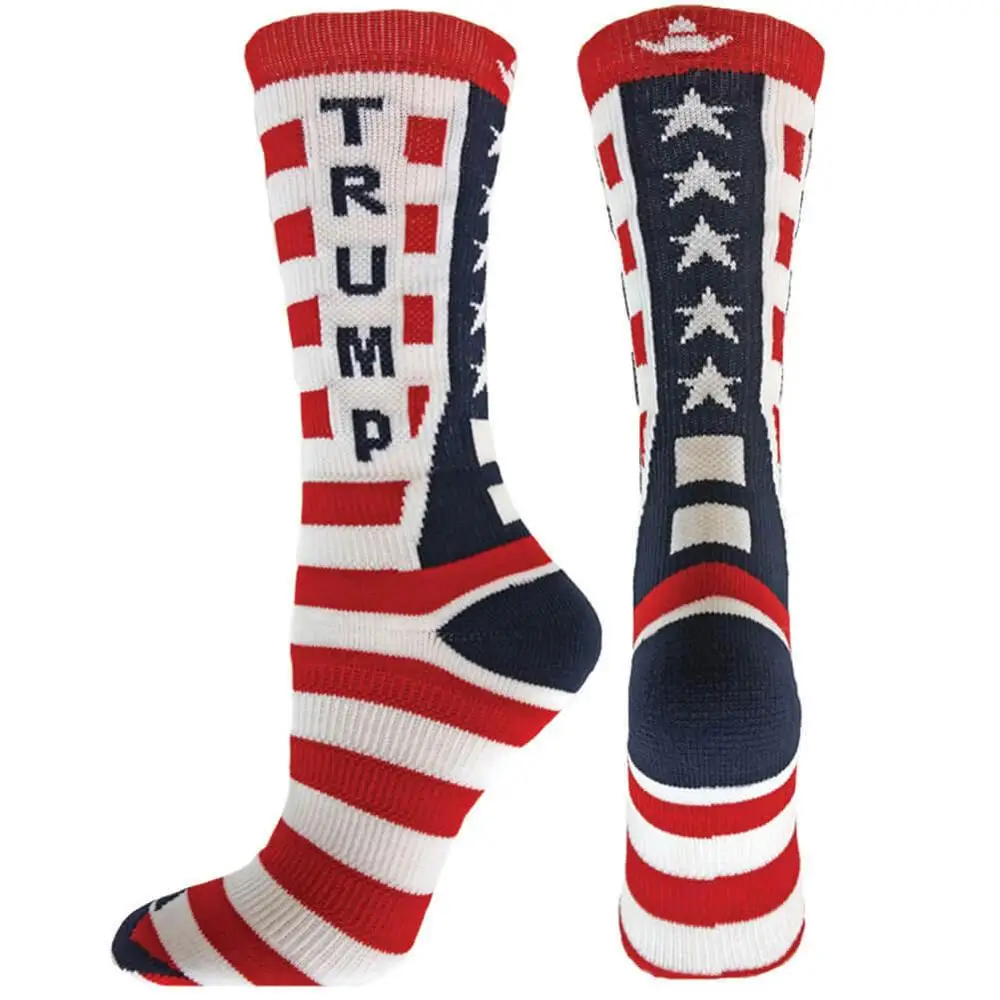 

Amazon best selling USA themed Trump Name Sports Socks, Various