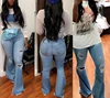 2019 High Waist Jeans hole Denim bell pants For Women wholesale