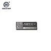 custom metal nameplate with QR code attached with 3m on back