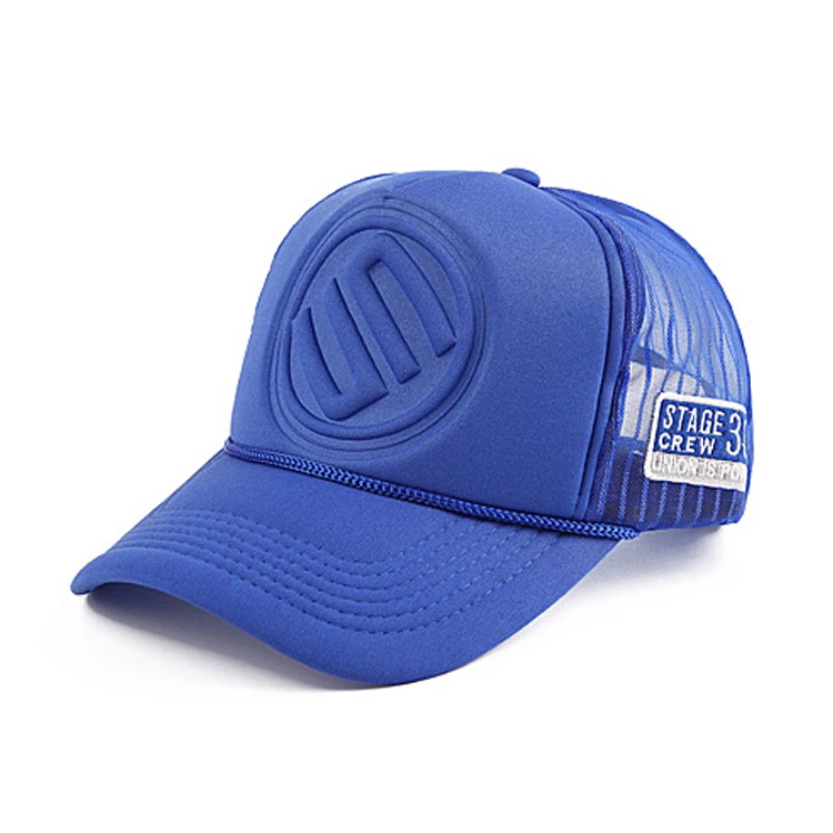 Custom Logo 5 Panel High Quality Soft Mesh Hat Foam Embossing Trucker