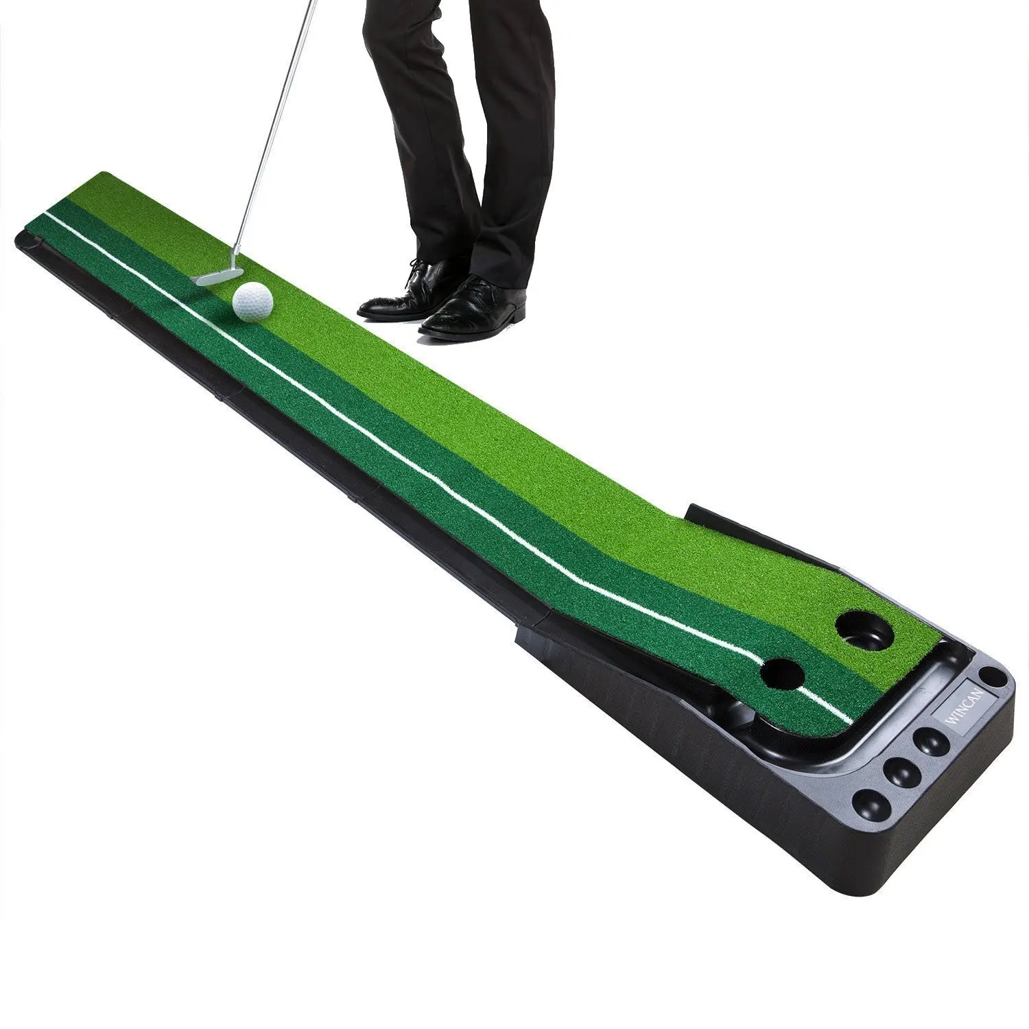 Golf Putting Mat Green Indoor Outdoor Auto Ball Return Professional