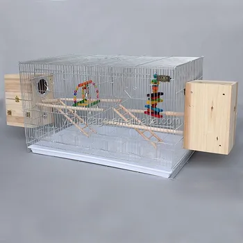 Baja Rumah Burung Kenari Sangkar Burung Dengan Dua Kayu A01 Buy
