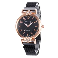 

WJ-8567 Simple Stylish Made In China Popular Pretty Girls Watch With Rhinestone Case Unique Magnet Buckle Student Women Watch