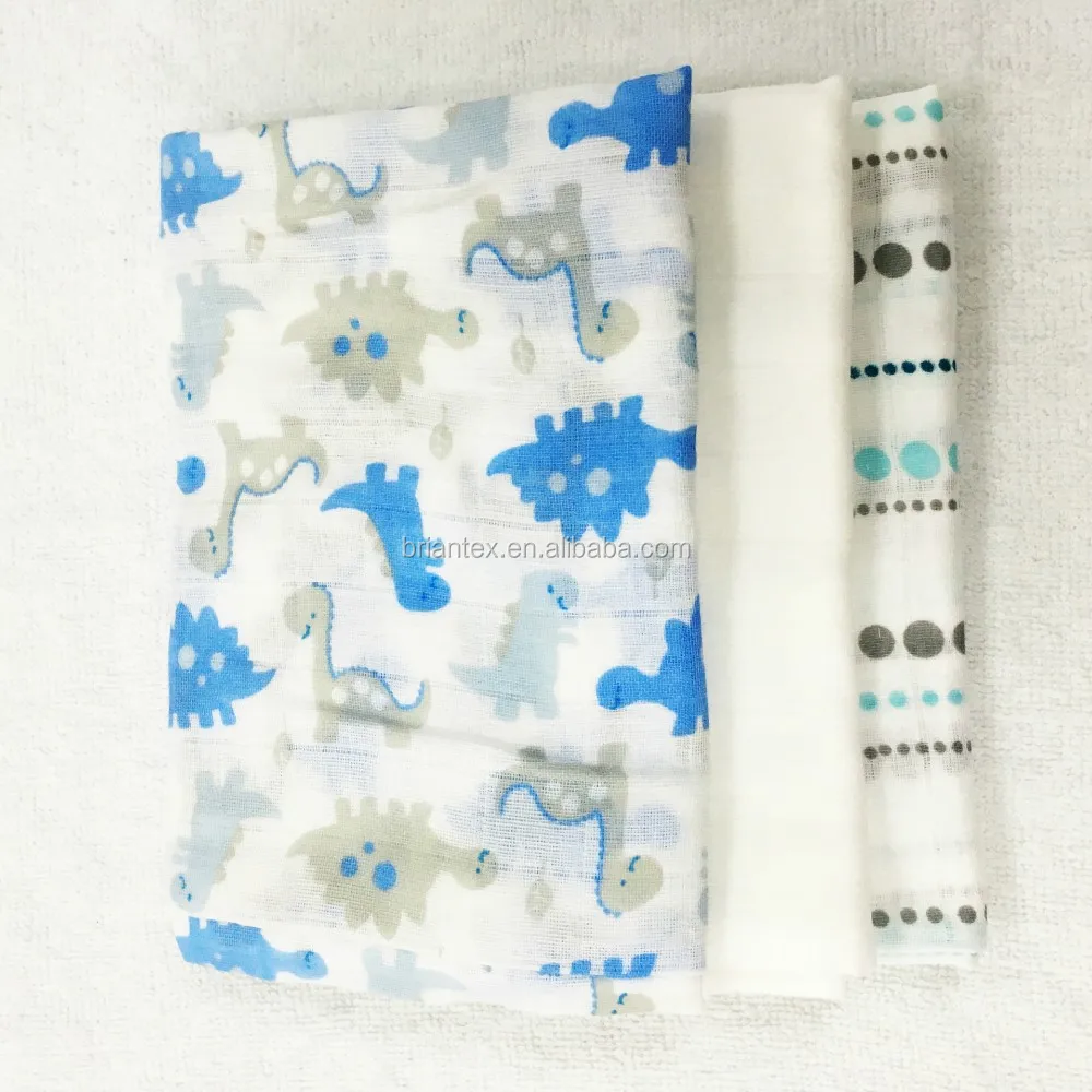 Muslin Cloth Baby's 100 Cotton Printed Gauze Diaper Reusable Nappy
