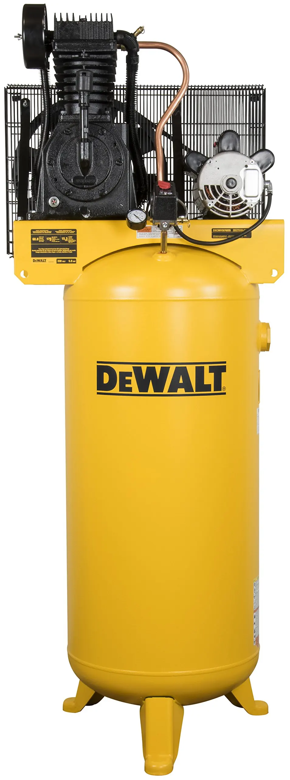 Get Quotations · DeWalt DXCMV5076055 60 gallon 5 hp Two Stage Air Compressor