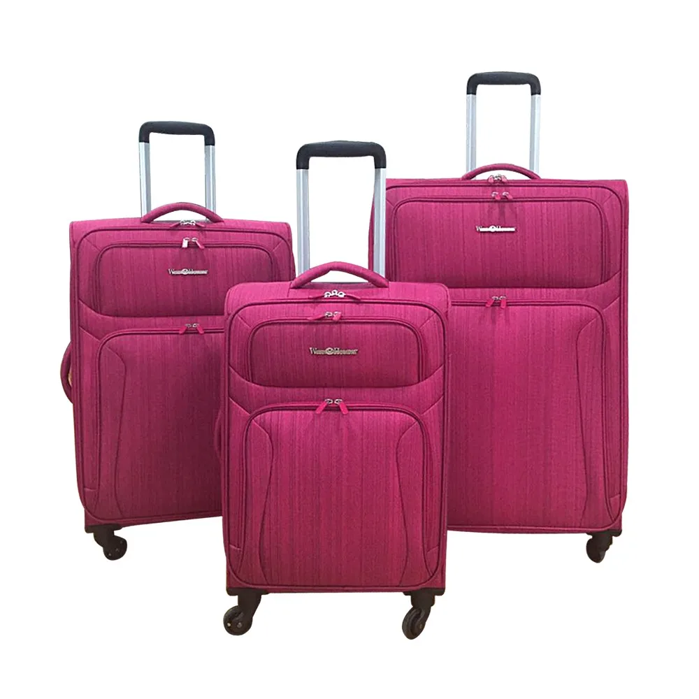 Hot Selling 3pcs Set 20 24 28 Inch Polyester Suitcase Spinner Wheeled ...