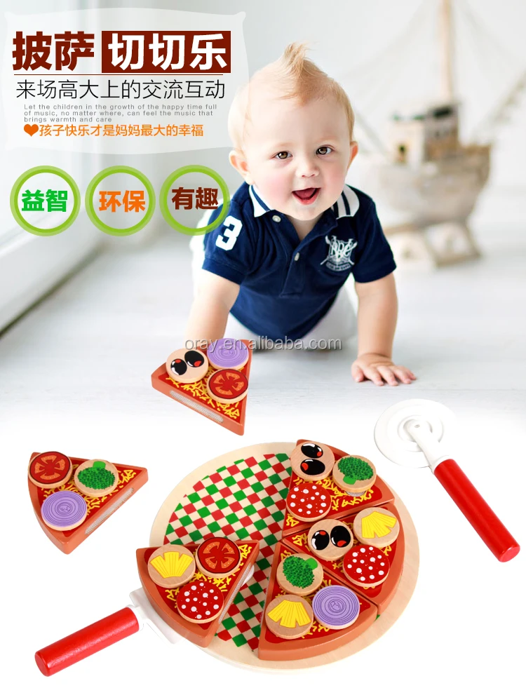 blocks Kitchen toy pizza food game baby educational toy Food simulation Toy