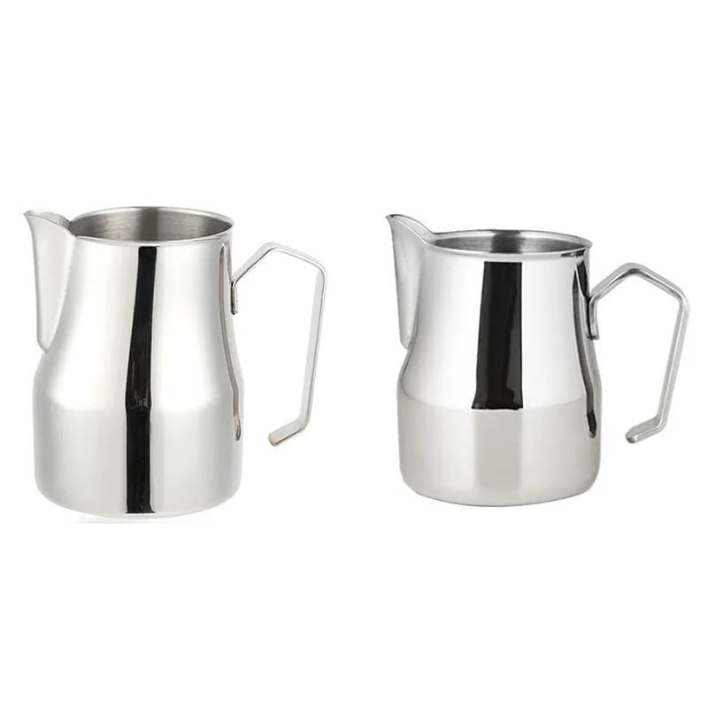 

Stainless Steel Milk Frothing Jug Thick Coffee Milk Foamer Mugs Italian Latte Art Jug Milk Pitcher 550Ml Barista Tools