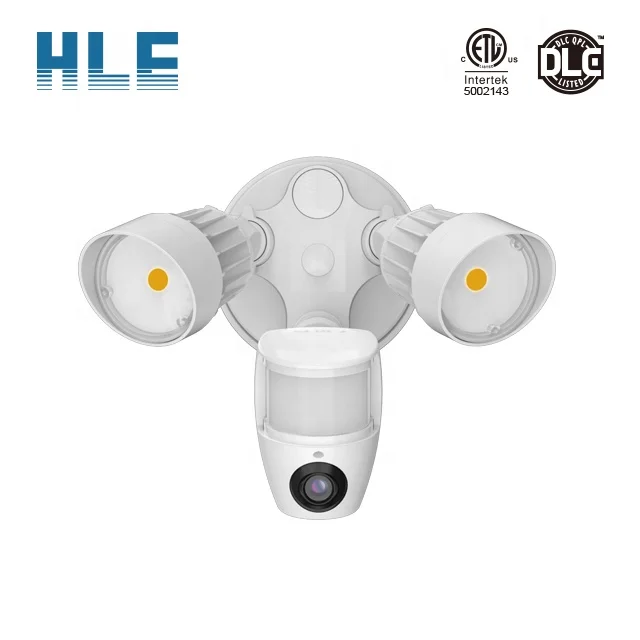 HD Security Camera with Built-in Dual LED Spotlights, Two-Way Talk and Motion Sensor Smart Floodlight