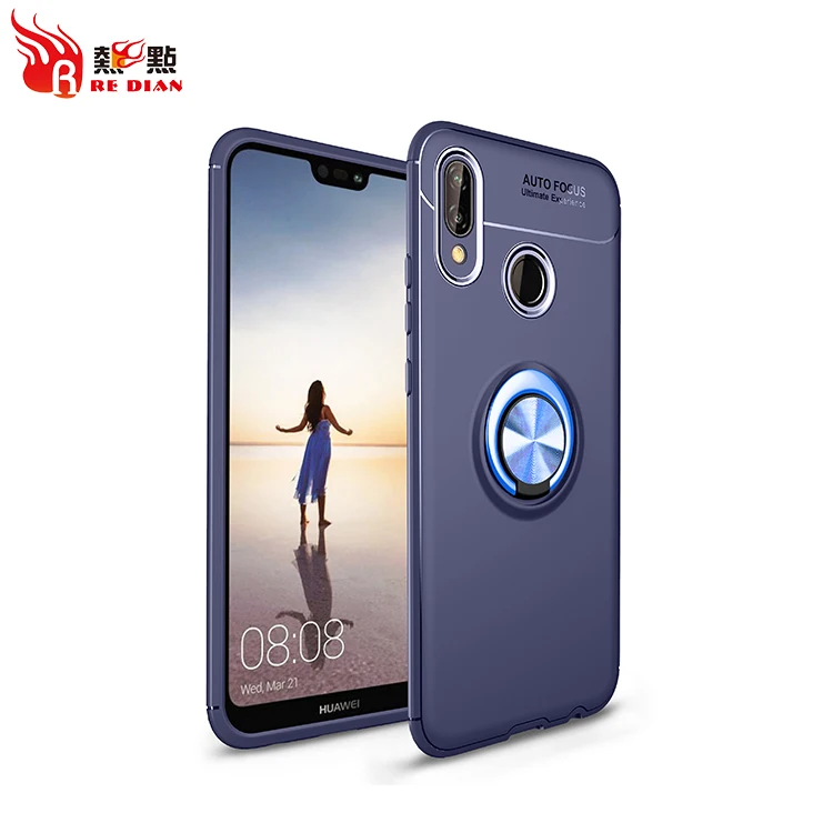 

For Huawei P20 Lite Phone Case 360 Rotation Finger Ring Stand Mobile Case Cover, N/a