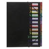 Perilly Rainbow Expanding File PP A4 12pockets expandable hanging file with tab