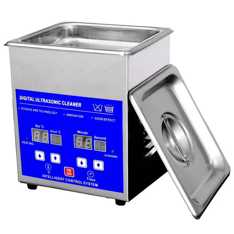 
1.3L Small Cleaning Bath Digital Heated Ultrasonic Jewelry Cleaner 