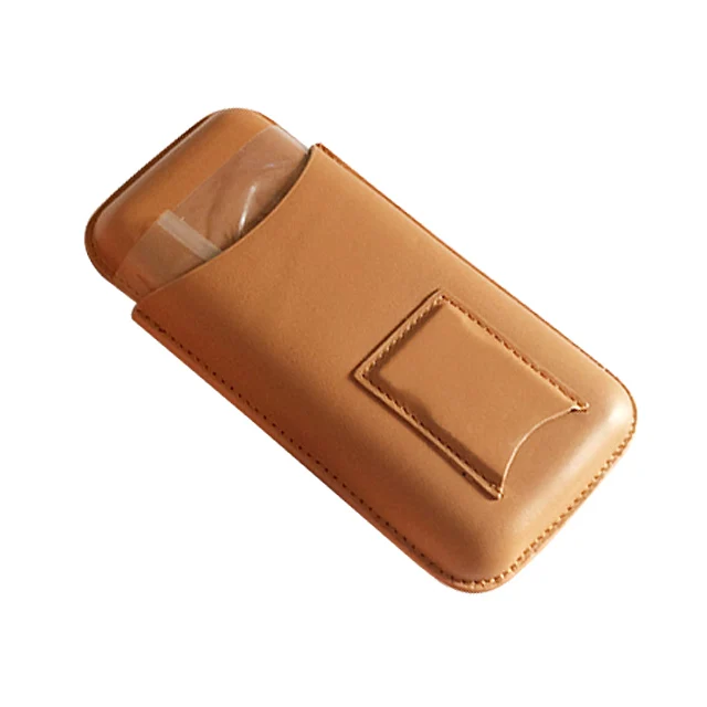 

wholesale custom leather travel gift tube accessories holder cigar box cigar leather case