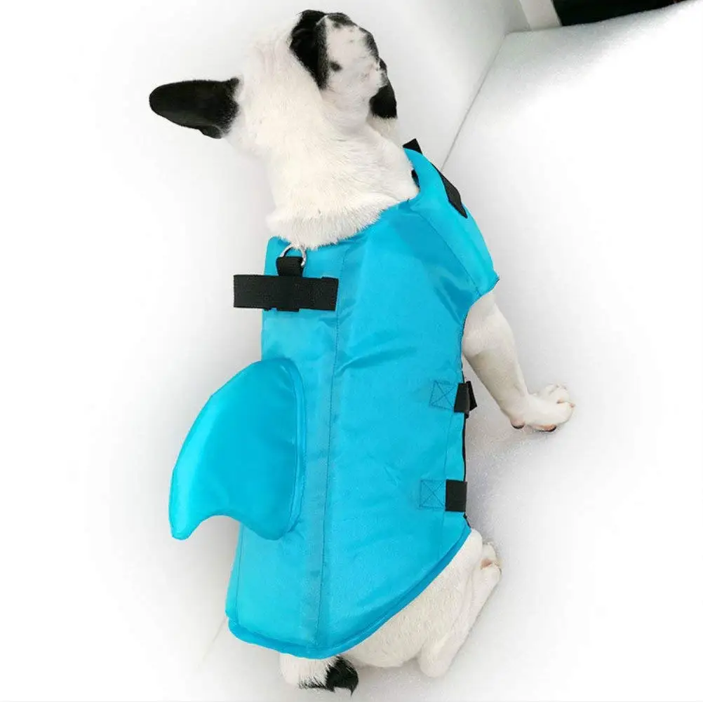 Chicdog Dog LIfe Vests for Swimming Large Medium Jacket Vest Float Coat Vests for Swimming Dog Floatation Vest For Small Medium Large Dogs Pet Swimsuit Shark Fin Dog Swimsuit Professional Life Jacket