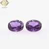 oval shape color changed corundum synthetic alexandrite