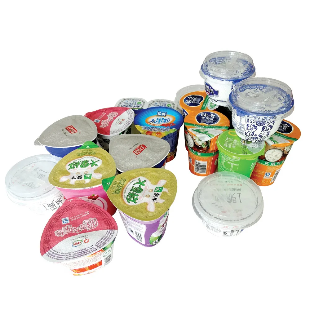 Material compuesto y aceptar las tapas de papel de aluminio de pedido personalizado para yogur