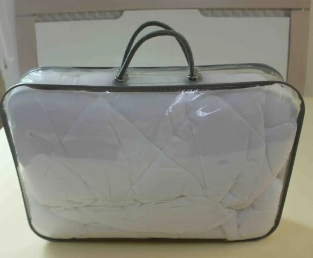 Clear Pvc Plastic Bed Linens Packaging Bag With Rope Handles - Buy