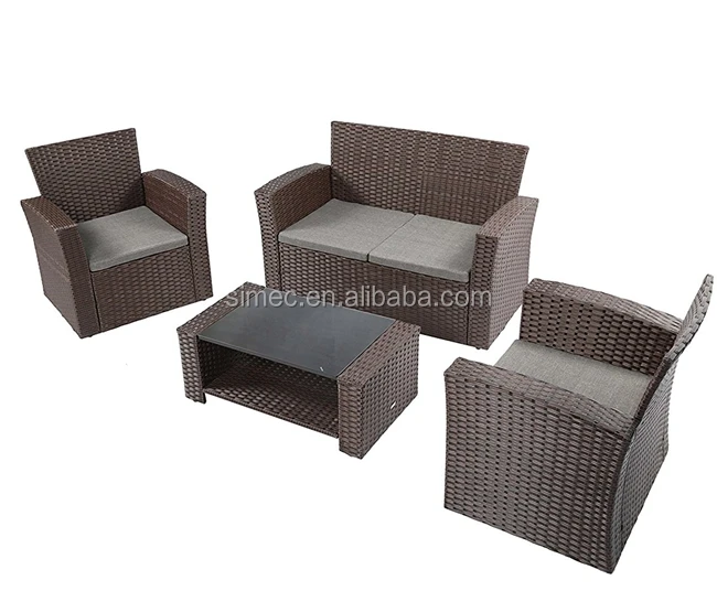
rattan wicker garden sofa set 