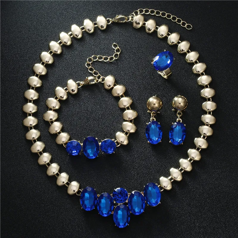 

Fashion Women Jewelry Sets African Beads Jewelry Set Chain Dubai Ethiopian Nigerian Wedding Bridal Jewellery, Picture