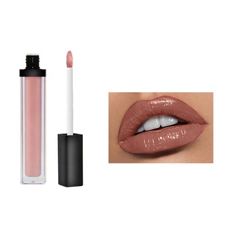 Wholesale Makeup Glossy Clear Custom Lip Gloss Nude Vegan Lipgloss Private Label Buy Lipgloss 