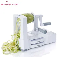 

Smile mom Kitchen Spiralizer Complete Bundle Spiral Slicer Vegetable Zoodle Spiralizer
