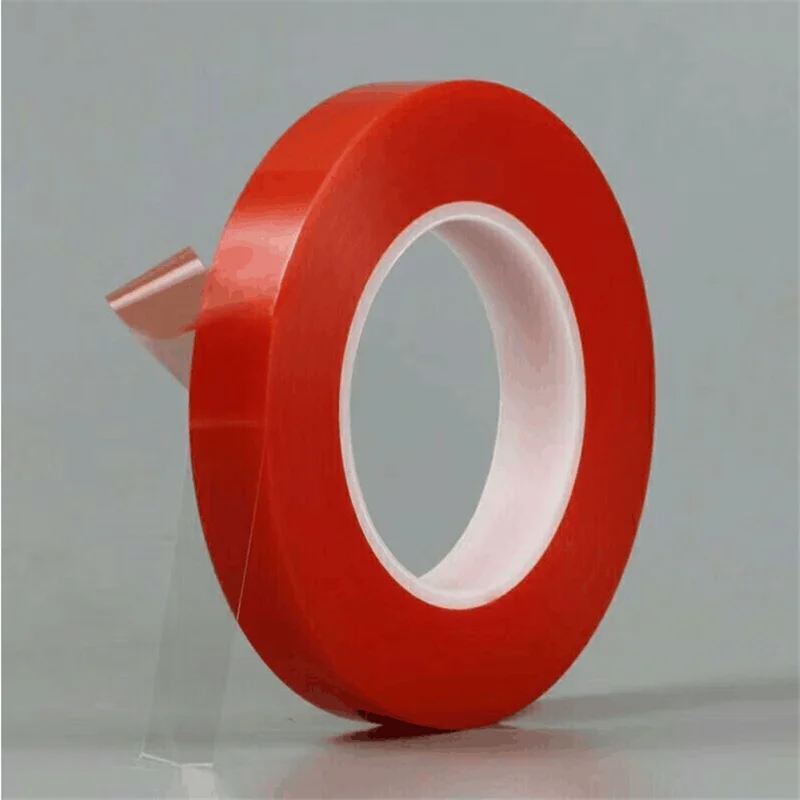 thin red adhesive tape