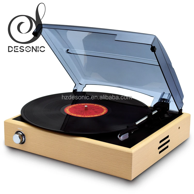 

2018 simple design retro record player vinyl turntable player for sale, Black/ mahogany / walnut or customized