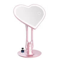 

USB direct charging makeup mirror with light bulbs