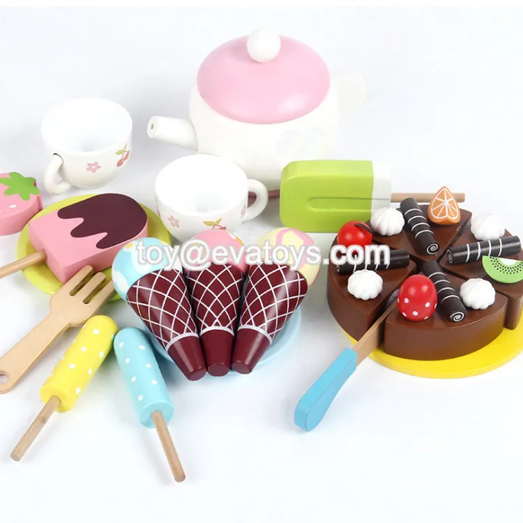 toy ice cream cart wooden