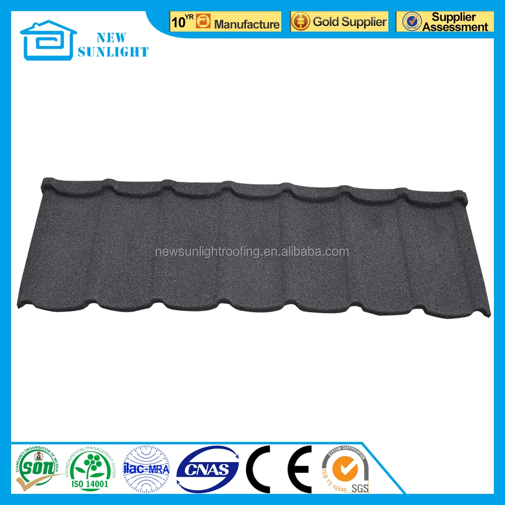Lightweight building materials stone coated metal roofing with CE certificate