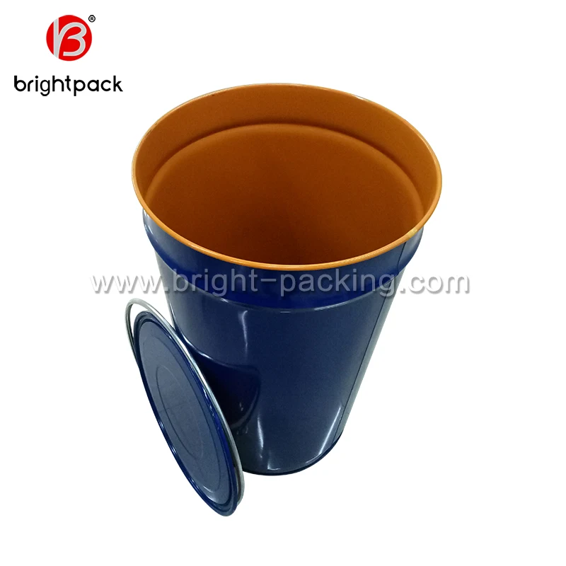 210 Liter/55 Gallon Of Open Conical Steel Drums Removable Cover 208l