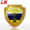 Wholesales custom gold plated shield shaped eagle sticker challenge coins for sale