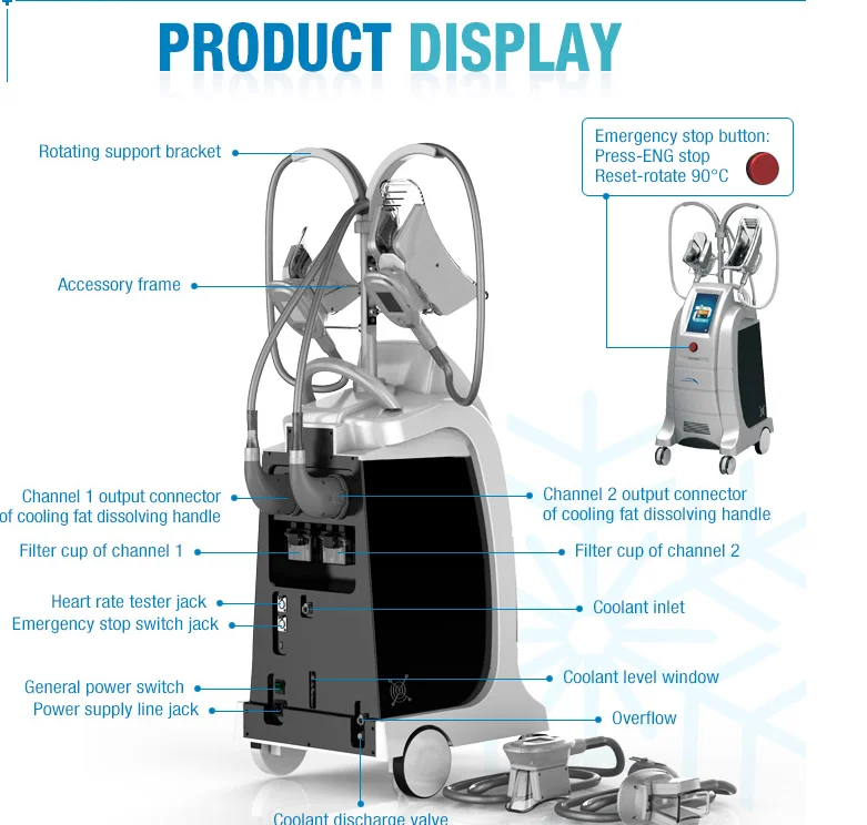 Etg50-4s Cool Slimming Therapy/cooling Cryolipolysis Etg50-4s Machine 