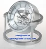 Skeleton Clock Kit Metal Table Clock K8029 with clock rotatable
