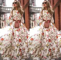 

Womens Boho Floral Maxi Dress Party Evening Summer Beach Sun dress