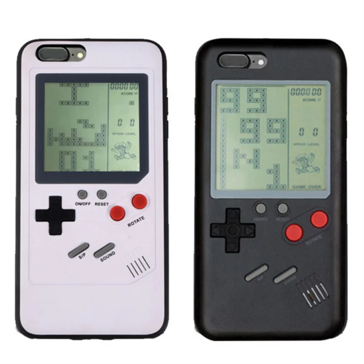 

Tetris Game Phone Case Gameboy Cover For Iphone X 6 6s 7 8 Plus Cell Phone