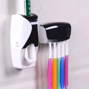 Image of New Bathroom Toothpaste Dispenser chrome Automatic Toothpaste Dispenser Toothpaste Dispenser