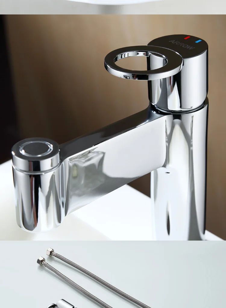 ARROW brand Foshan factory sanitary wares chrome plated brass copper faucet bathroom sink basin mixer taps