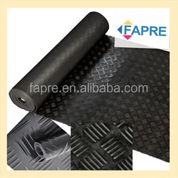 Anti Slip Rolled Aluminium Checkered Plate Rubber Flooring Mats