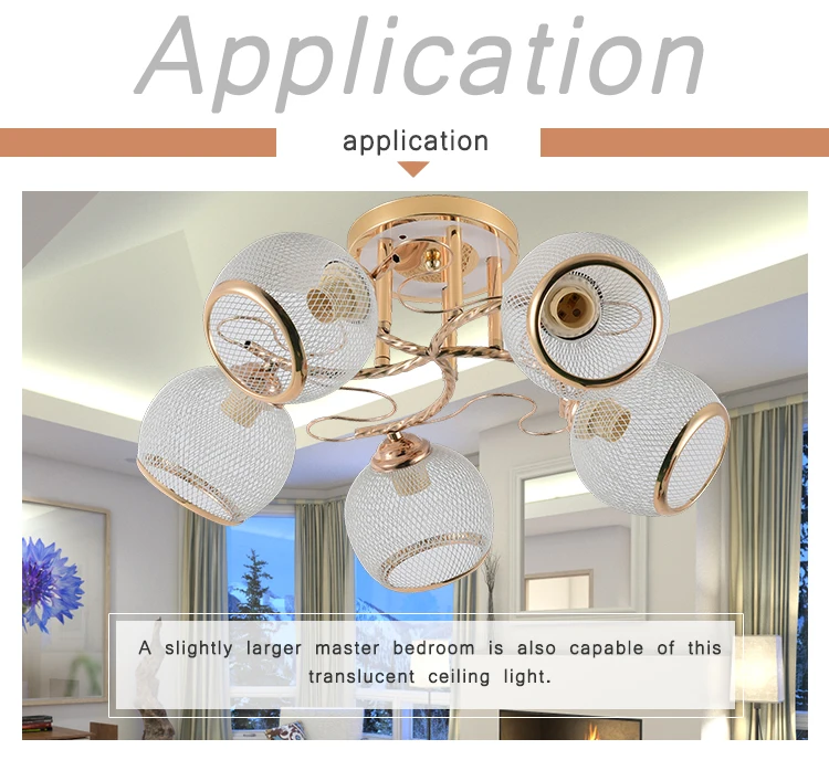 High Brightness Fancy E27 Recessed Surface Mounted Gold 60w Bulb