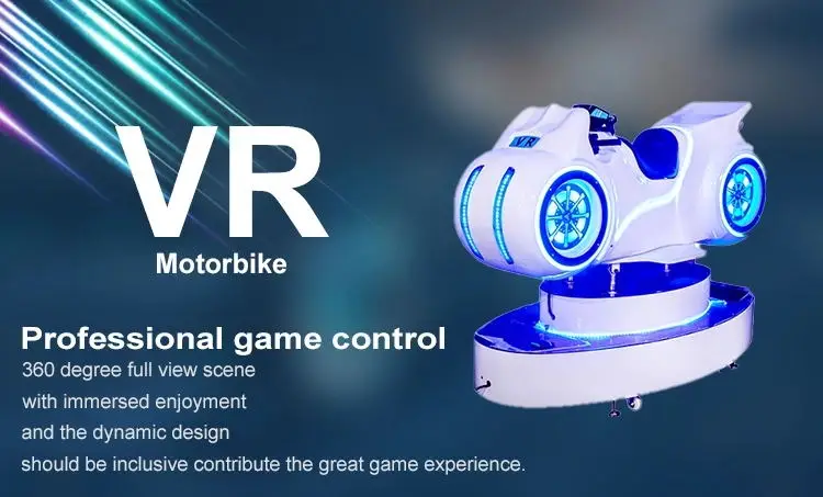 VR moto 360 degree 9d racing driving simulator