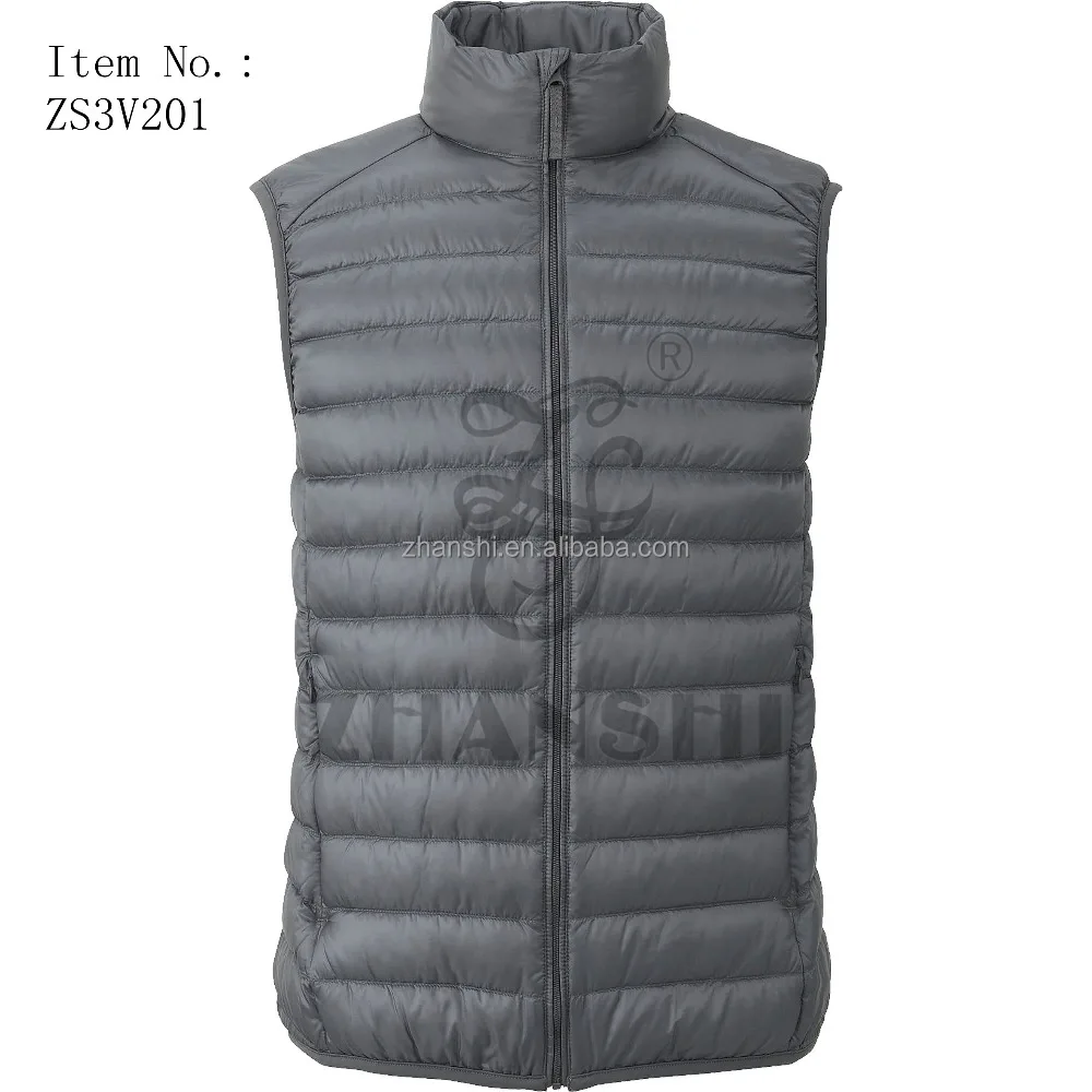 

Custom european new style male down vest for winter, Any color is available